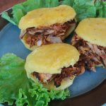 Arepas veganas con pulled pork de Bio Jackfruit