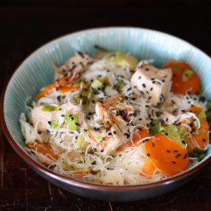 Fideos de arroz con Jackfruit