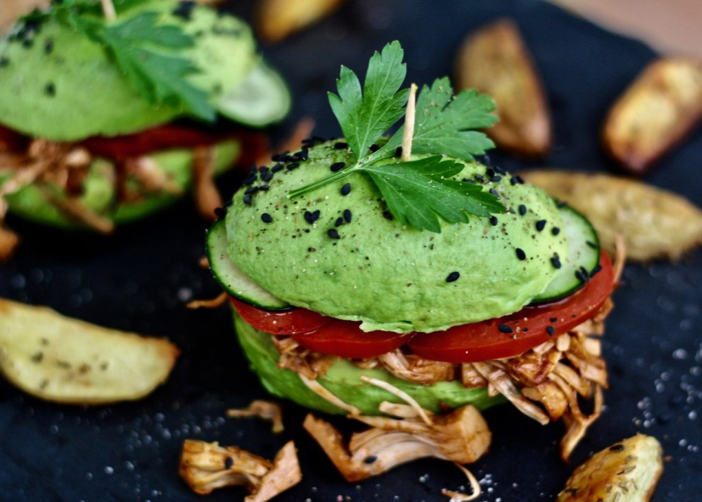 Hamburguesa de aguacate con Bio Jackfruit