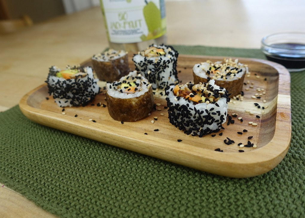 sushi con bio jackfruit