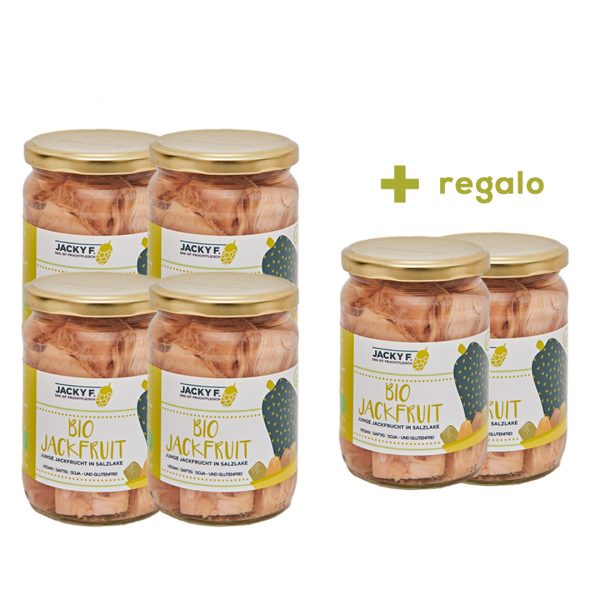 4 botes bio jackfruit más 2 de regalo