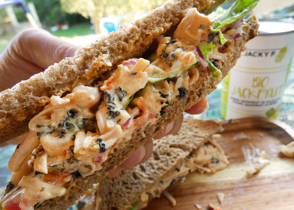 receta No atún Sándwich con Jackfruit