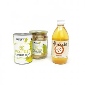 Set Lata y Bote Bio Jackfruit + REGALO Bio Kombucha 0,33l