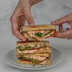 sándwich con jackfruit ahumada